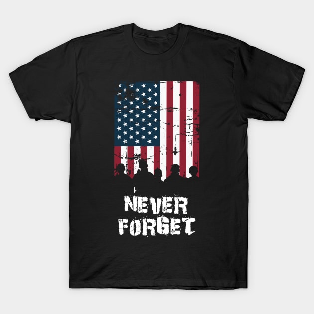 Never Forget T-Shirt by SilverFoxx Designs